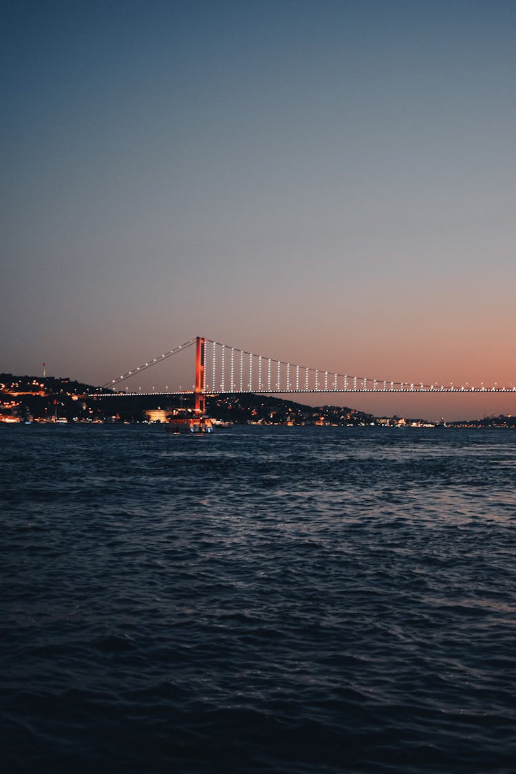 Bridge In Istanbul At Sunset