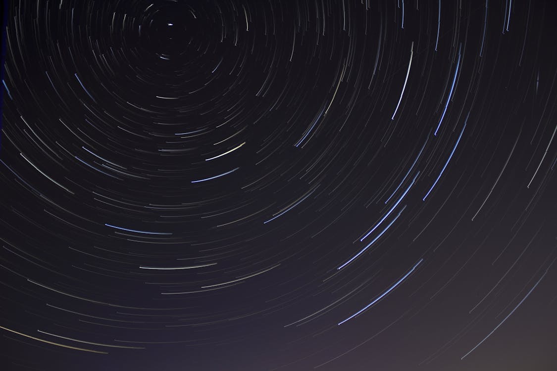 Ücretsiz Gece Yıldızların Zaman Atlamalı Fotoğrafı Stok Fotoğraflar