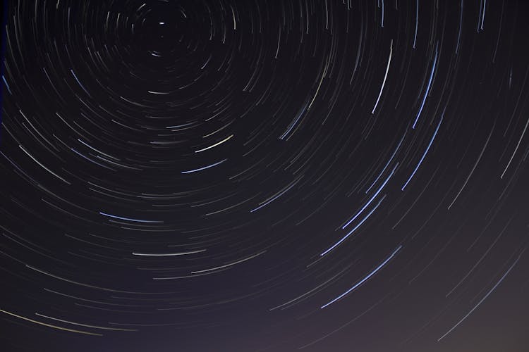 Time Lapse Photo Of Stars On Night