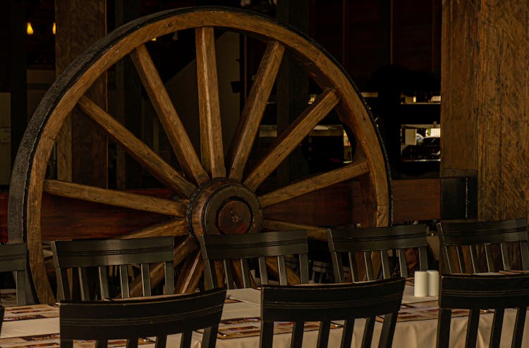 Seating In Traditional Wooden Restaurant 