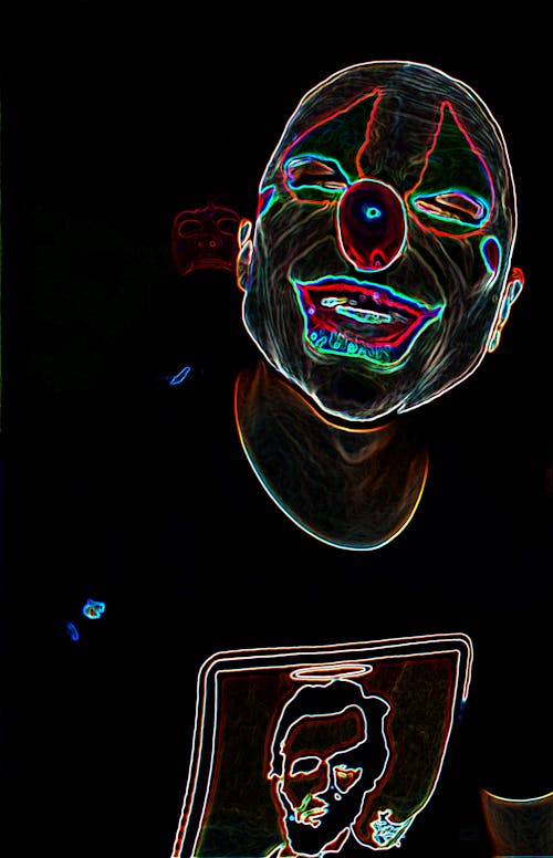 Free stock photo of clown, scary Stock Photo