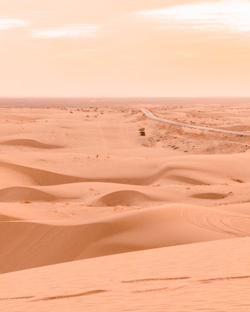 Photo of a Desert with Sand Dunes