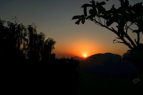 Free stock photo of bhutan, evening sky, hills