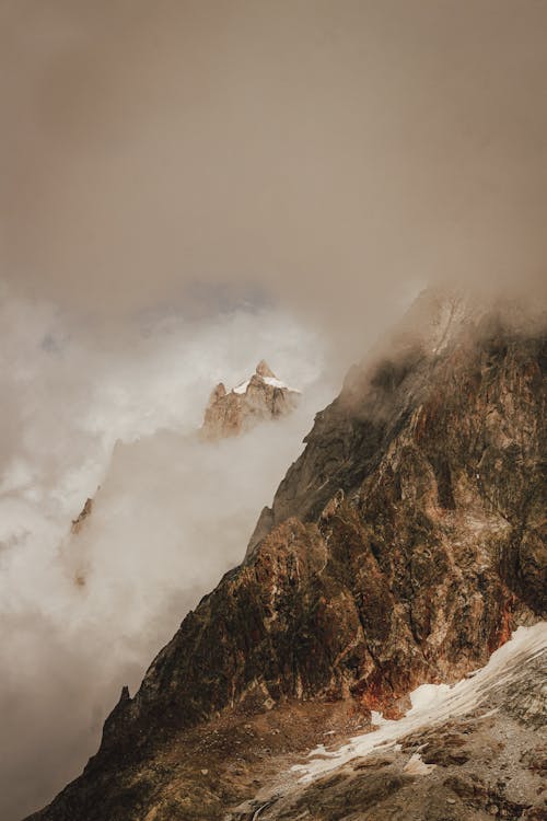 Hazy Rocky Mountainside