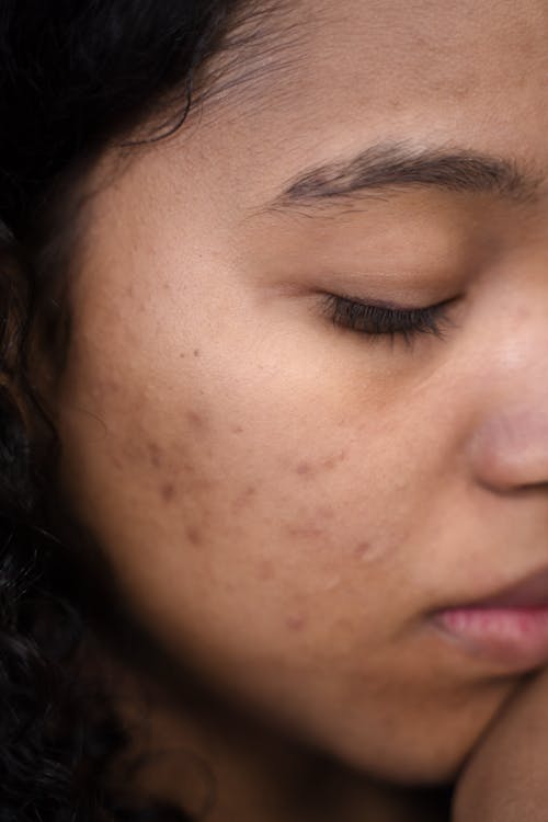 Free Extreme Close Up of Person's Face Stock Photo