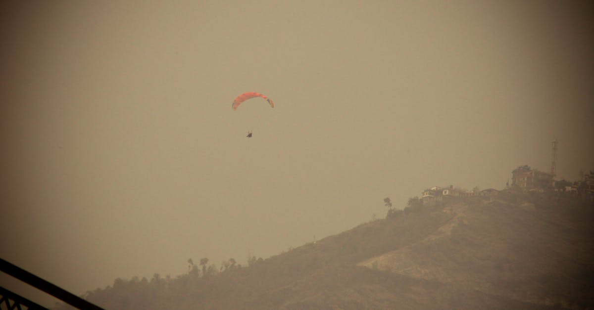 Free stock photo of paragliding