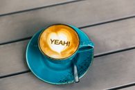 Blue Ceramic Cup With Saucer