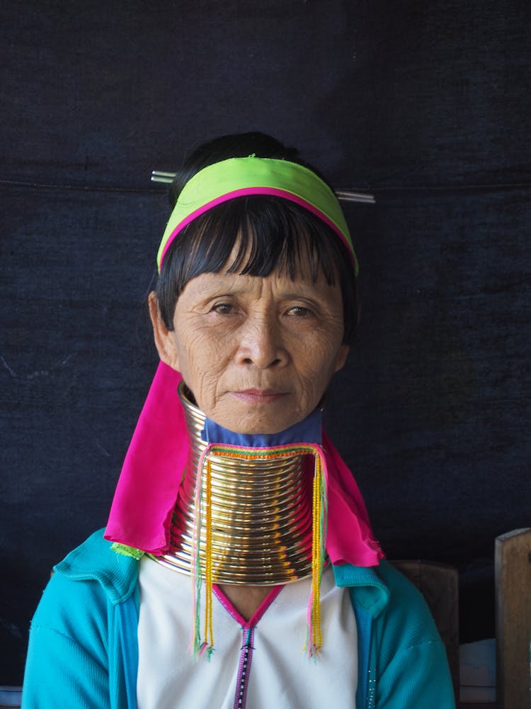 Woman With Golden Neckband