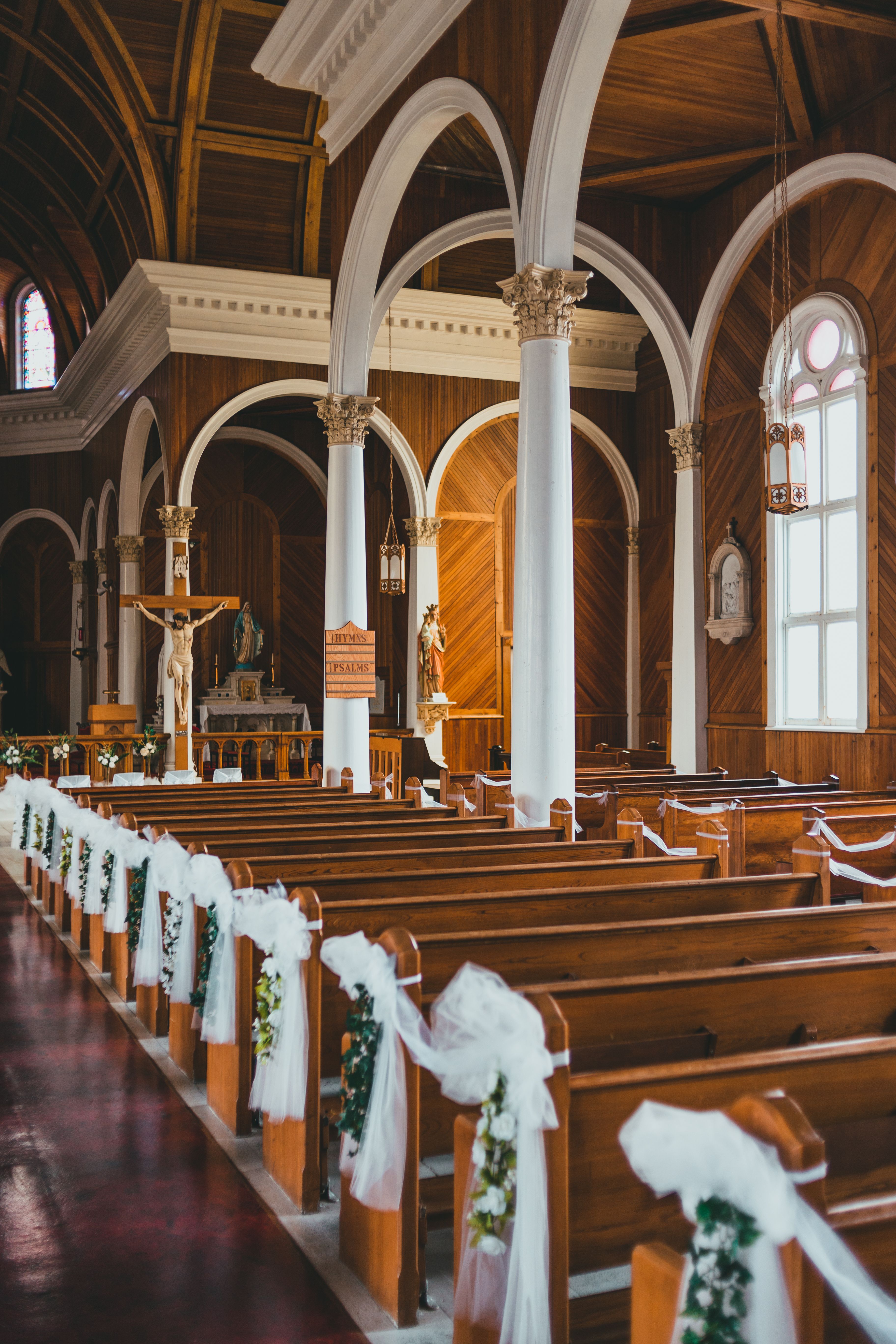Pews inside the Church · Free Stock Photo