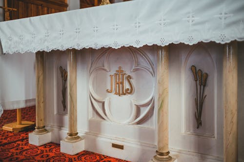 Foto d'estoc gratuïta de adornat, altar, blanc