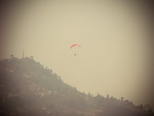Free stock photo of paragliding