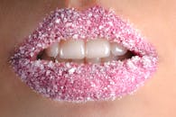 White Granules on Person Lips