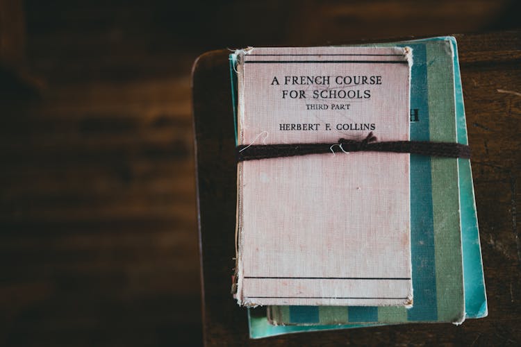 Vintage Books Tied With String