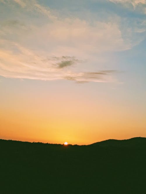 คลังภาพถ่ายฟรี ของ atardecer, ท้องฟ้าสีคราม, ท้องฟ้าสีชมพู