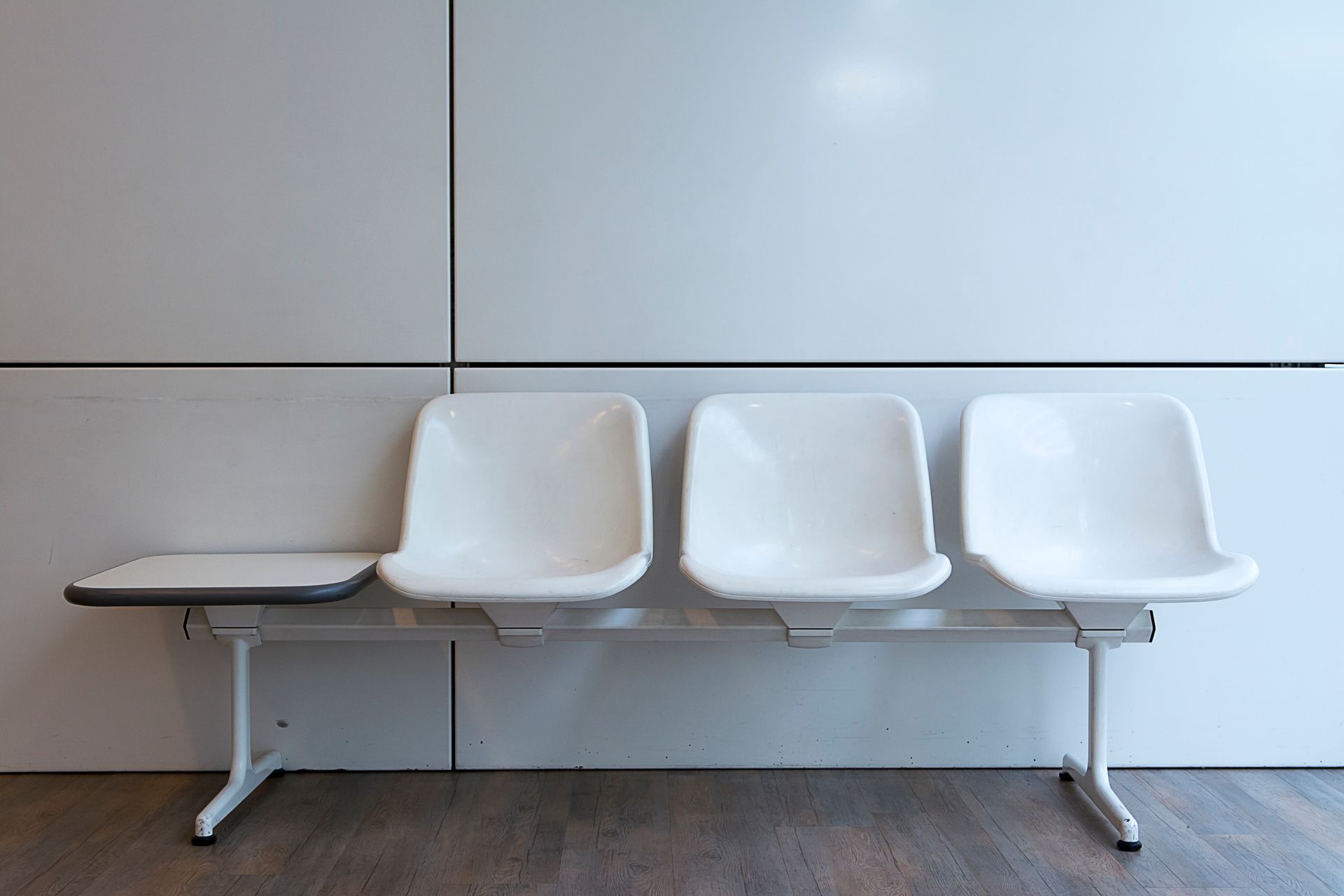 An empty job interview waiting room
