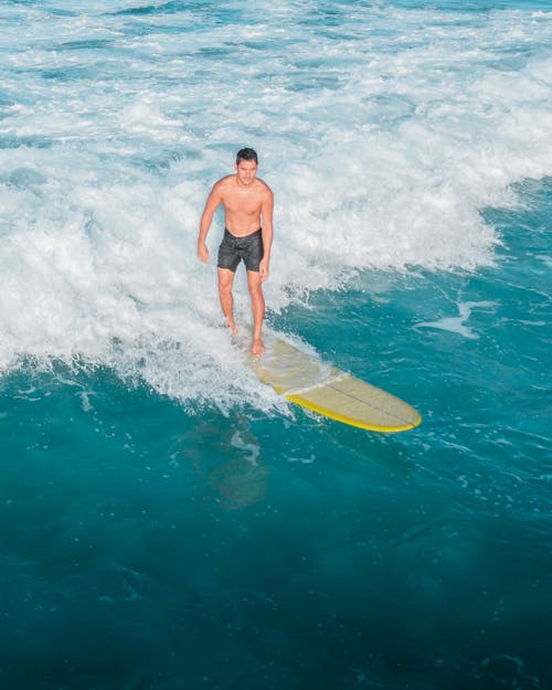 A Man Surfing 