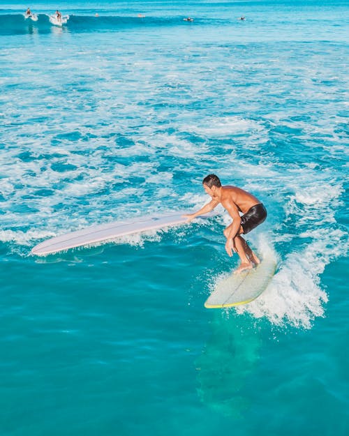 A Man on a Surfboard