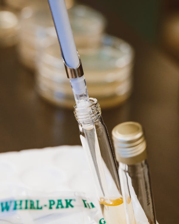 Closeup Image of Liquid Containers