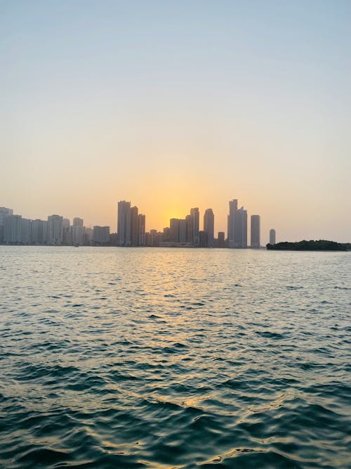 A City Skyline near the Sea