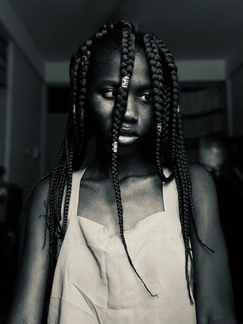 Kostnadsfri bild av afrikansk tjej, flätat hår, flicka