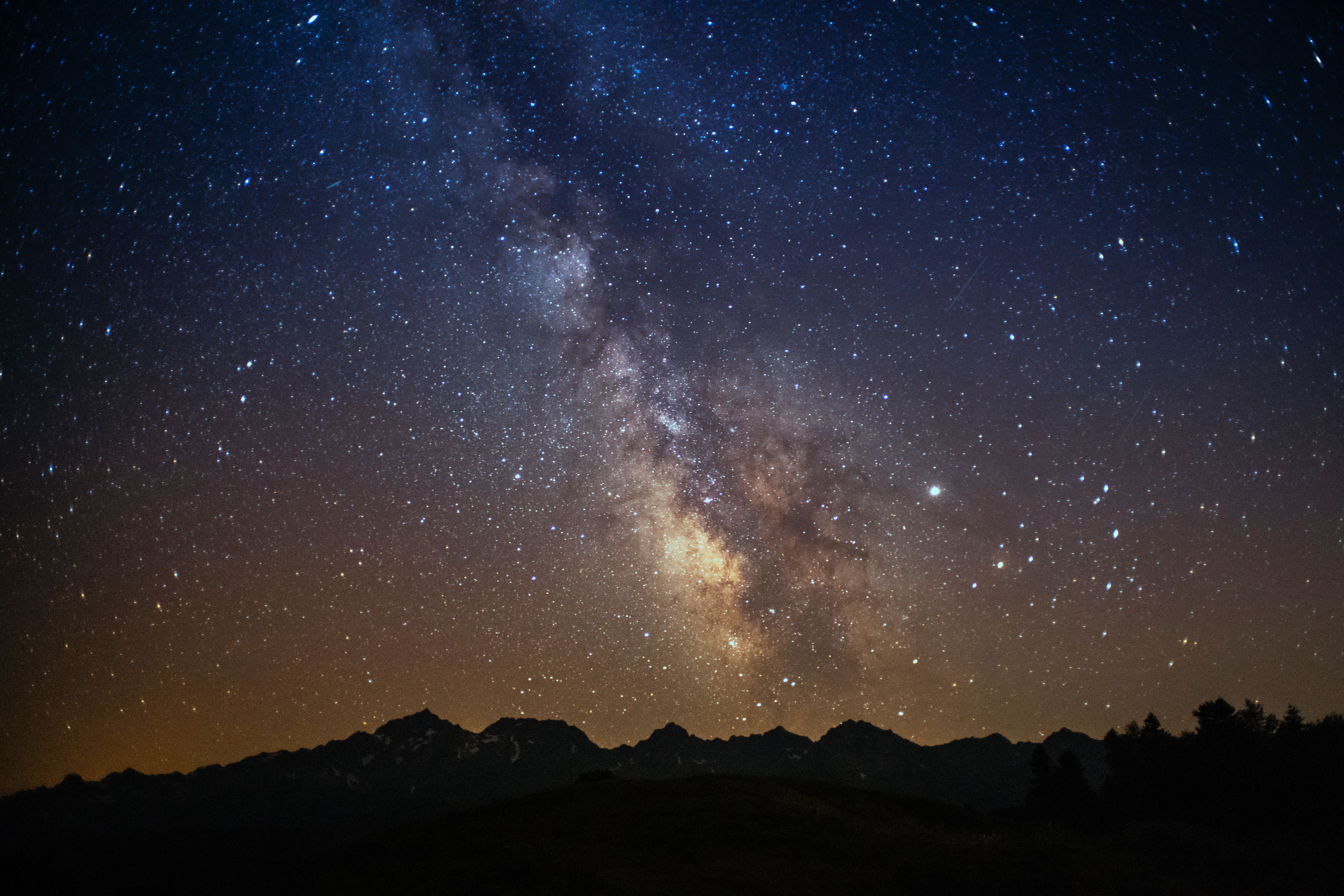 The Milky Way Galaxy in the Night Sky · Free Stock Photo