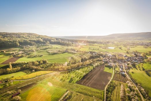 Free stock photo of bird s eye view, countryside, landscape
