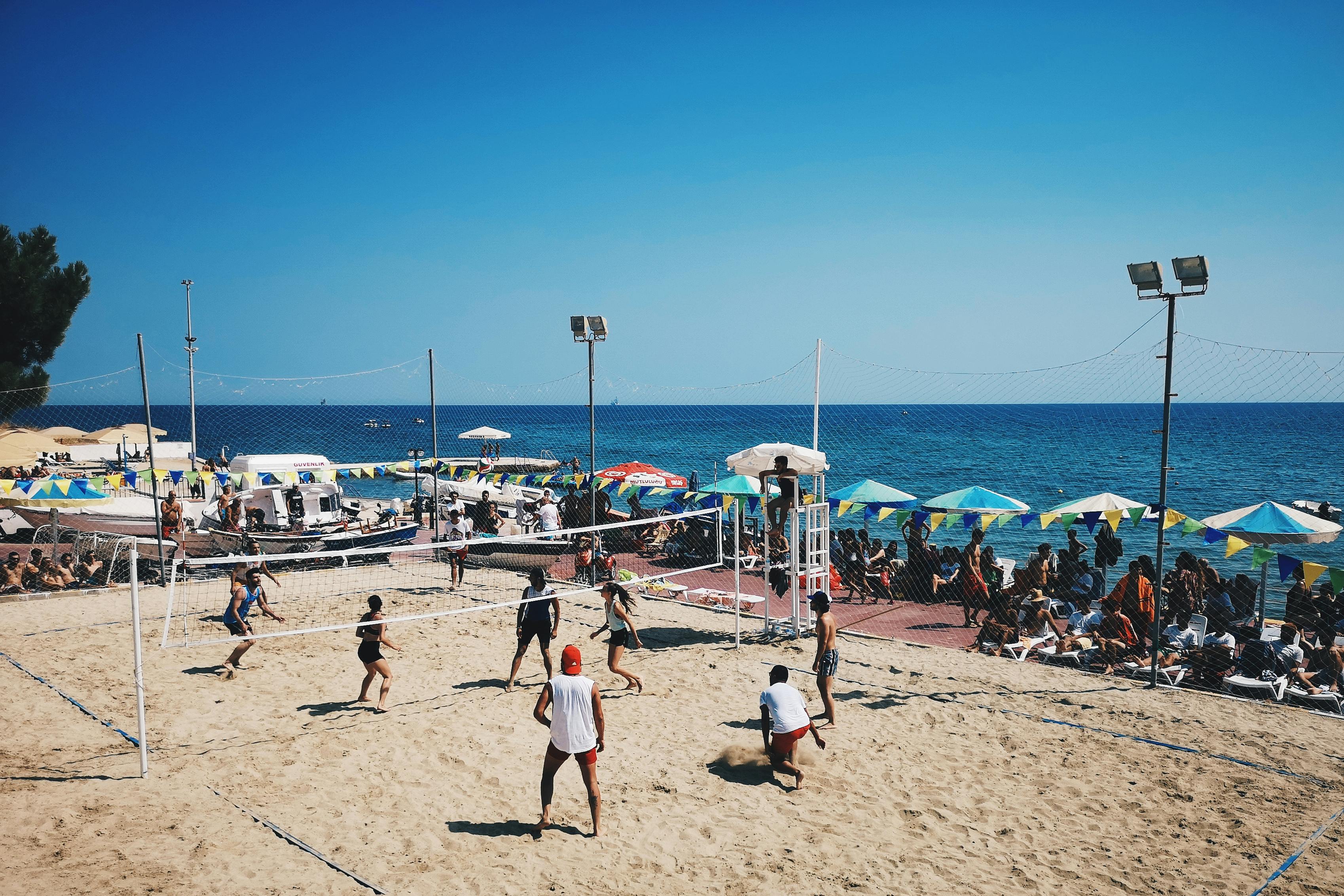 people on beach