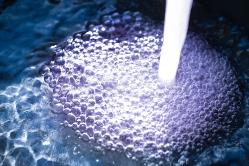 Free Purple Water Bubbles Stock Photo