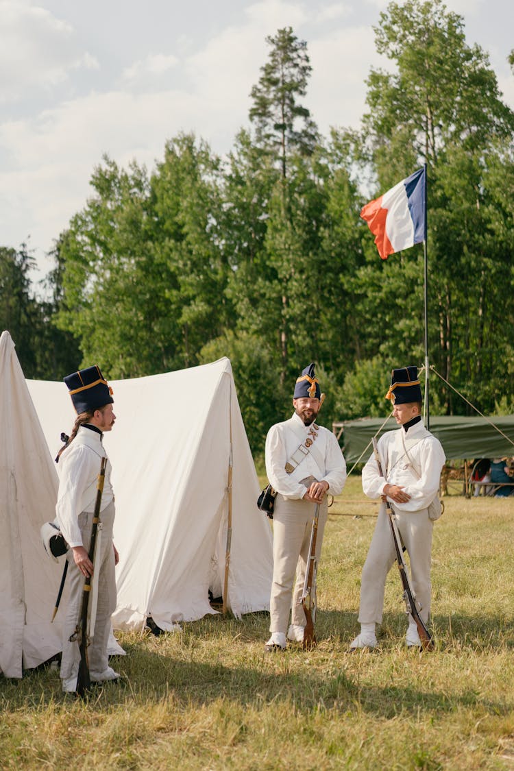 Soldiers Guarding The Campsite