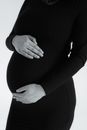 Woman in Black Long Sleeve Shirt and Black Pants