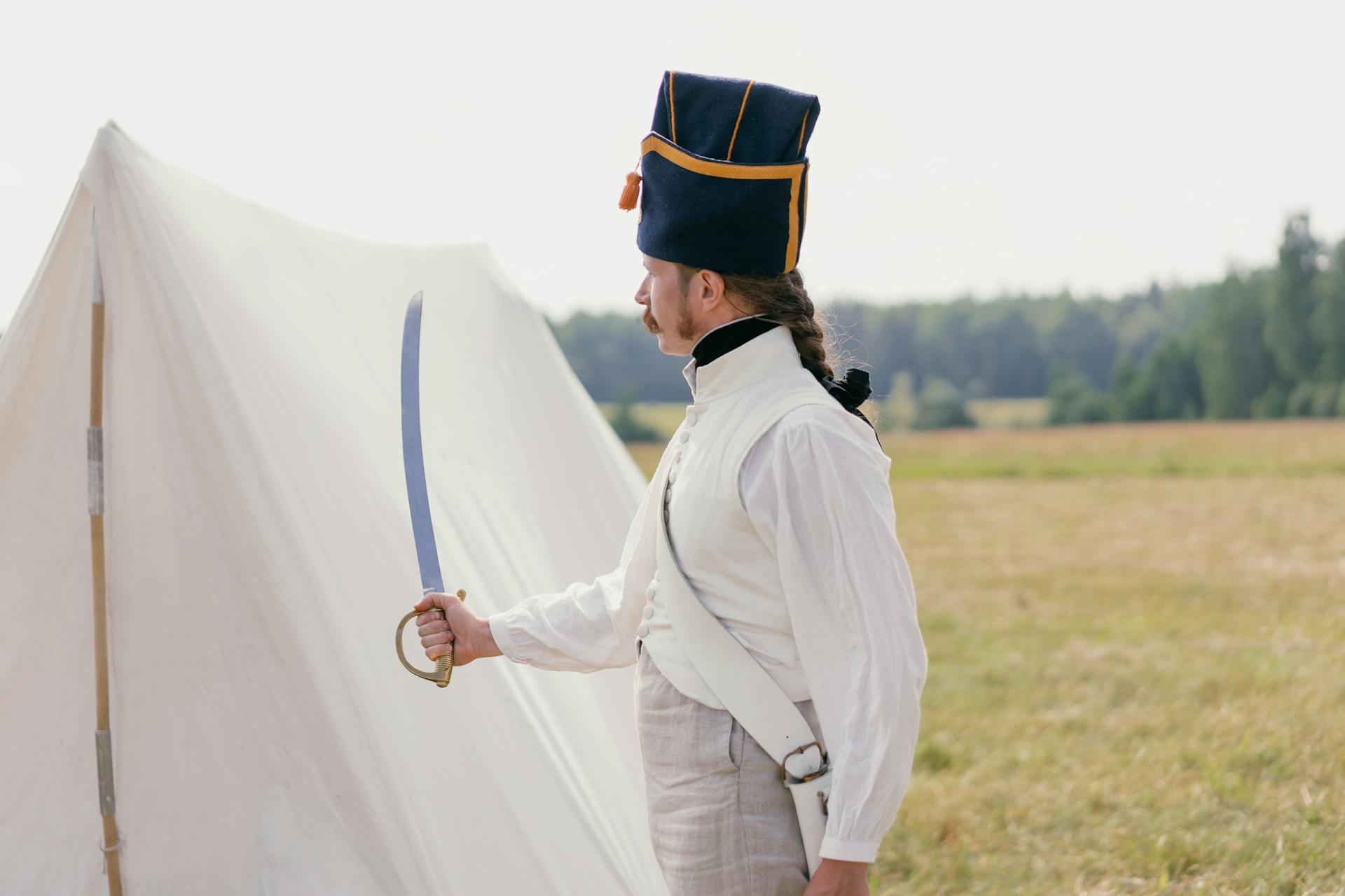 Soldier with Raised Sabre