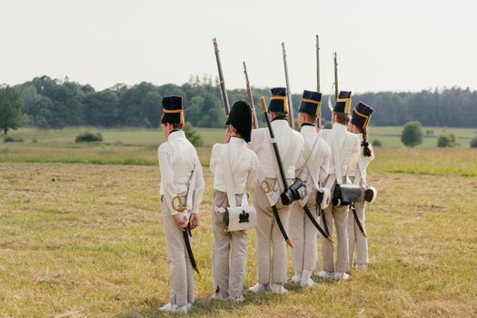 Group of Soldiers with Weapons