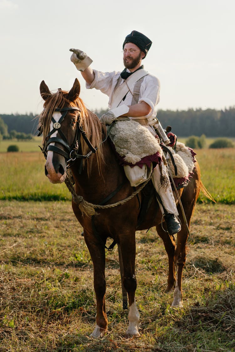 A Soldier Riding A Horse