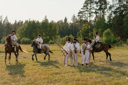 Foto stok gratis grup, kuda, laki-laki