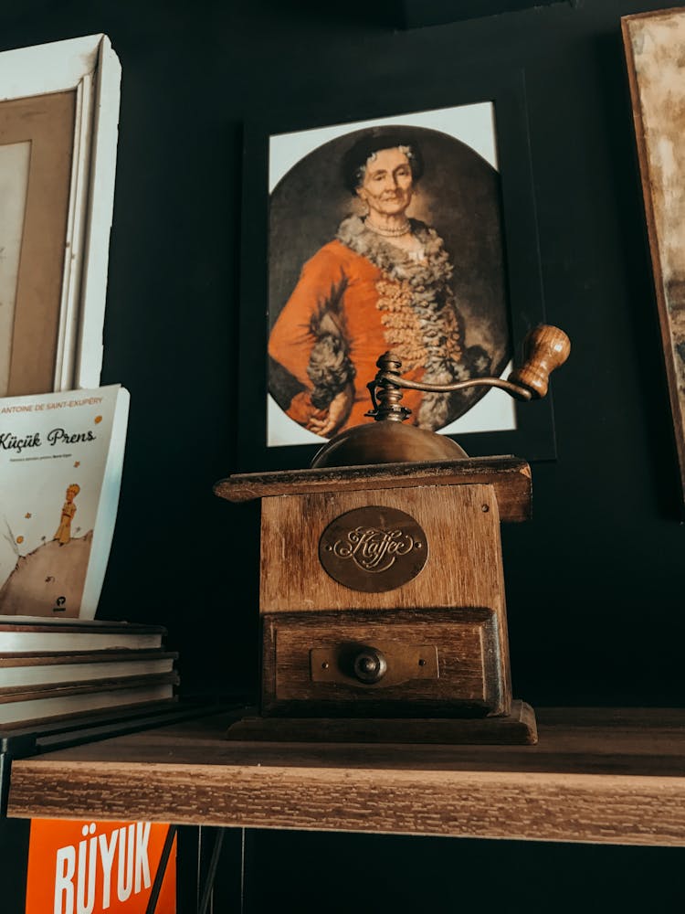 Old Wooden Coffee Grinder