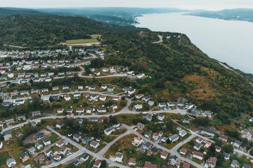 Gratis stockfoto met dronefoto, huizen, luchtfotografie