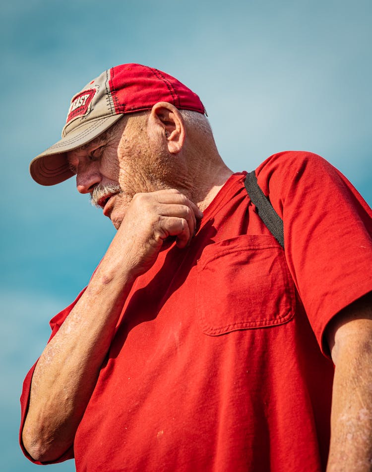 Portrait Of A Man Wearing A Cap