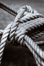 Grayscale Photo of Rope