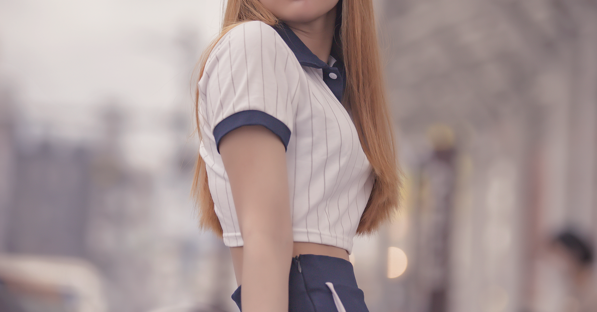 White Polo and Navy Chinos