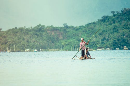 Two Men Fishing on Lake · Free Stock Photo