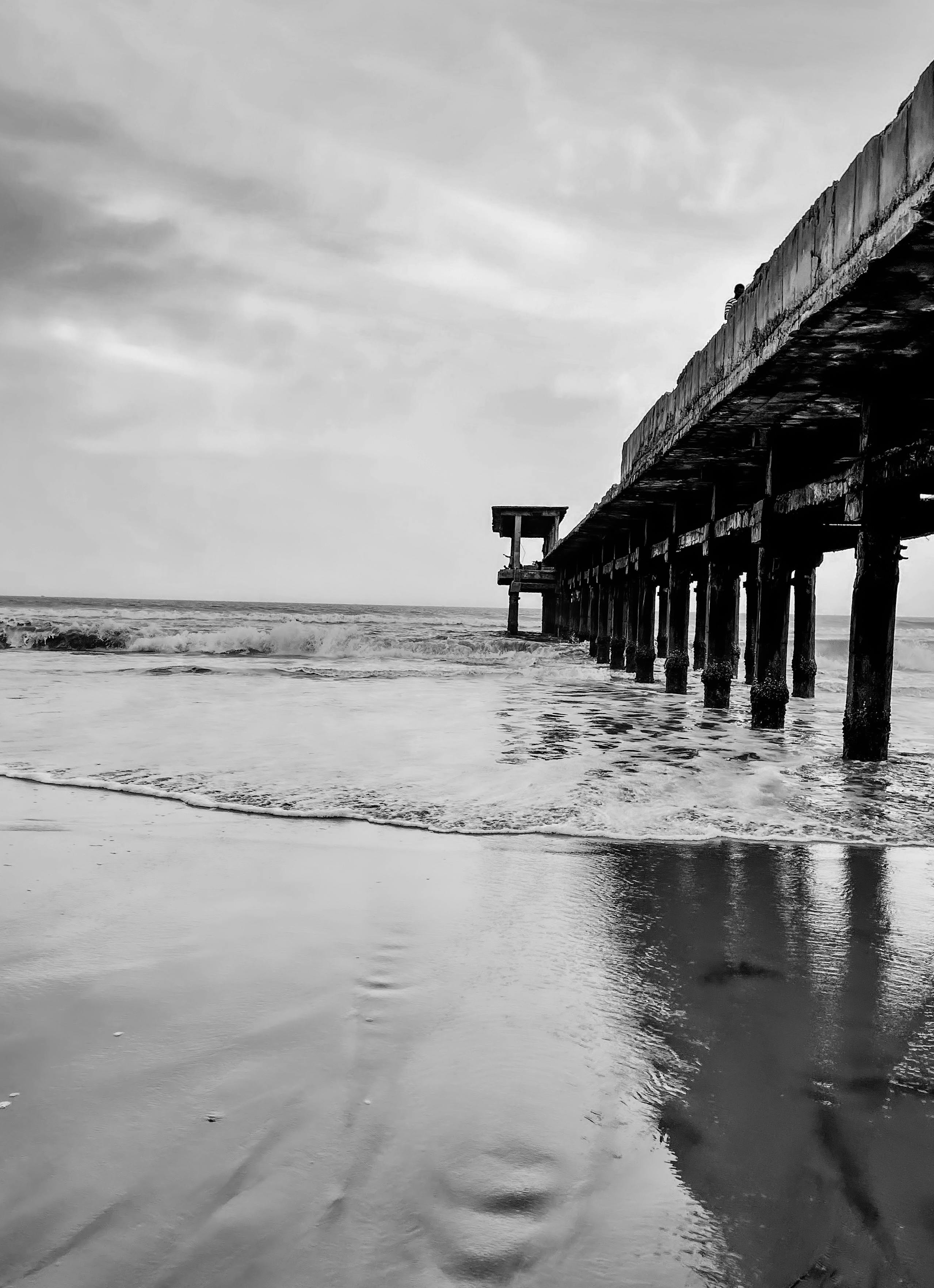 Grayscale Photo of Bondi Beach · Free Stock Photo