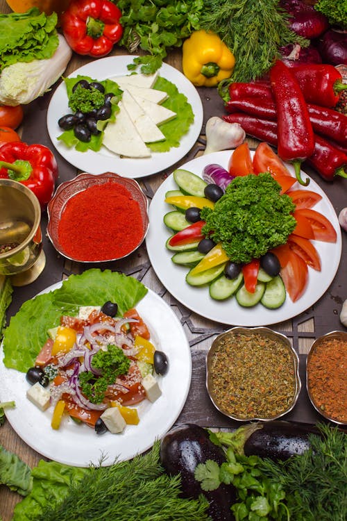 Vegetable Salad on a Plate