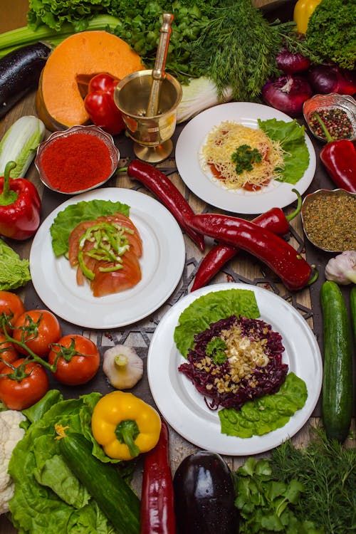 
Vegetable Salad on a Plate