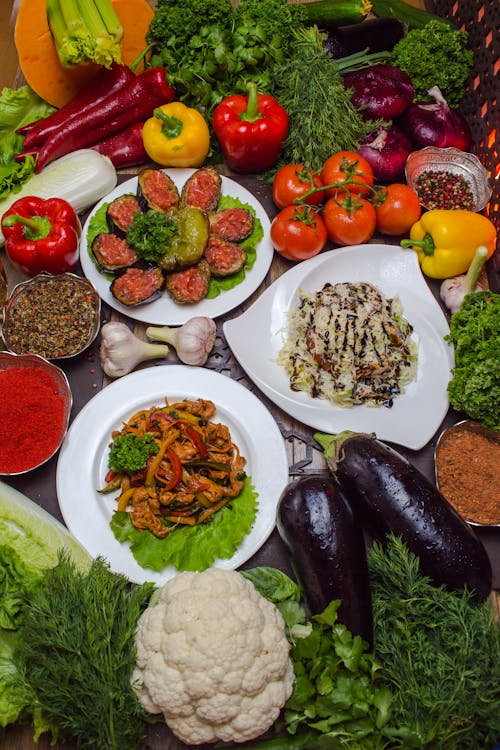 
Vegetable Salad on a Plate