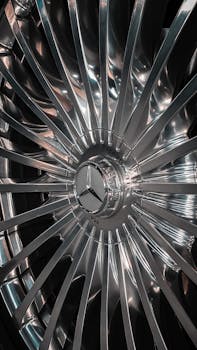 Detailed photo of a Mercedes-Benz Maybach wheel showcasing polished metallic finish in Dubai.