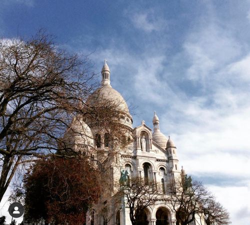Sacre Coeur Basilica in Paris, France.