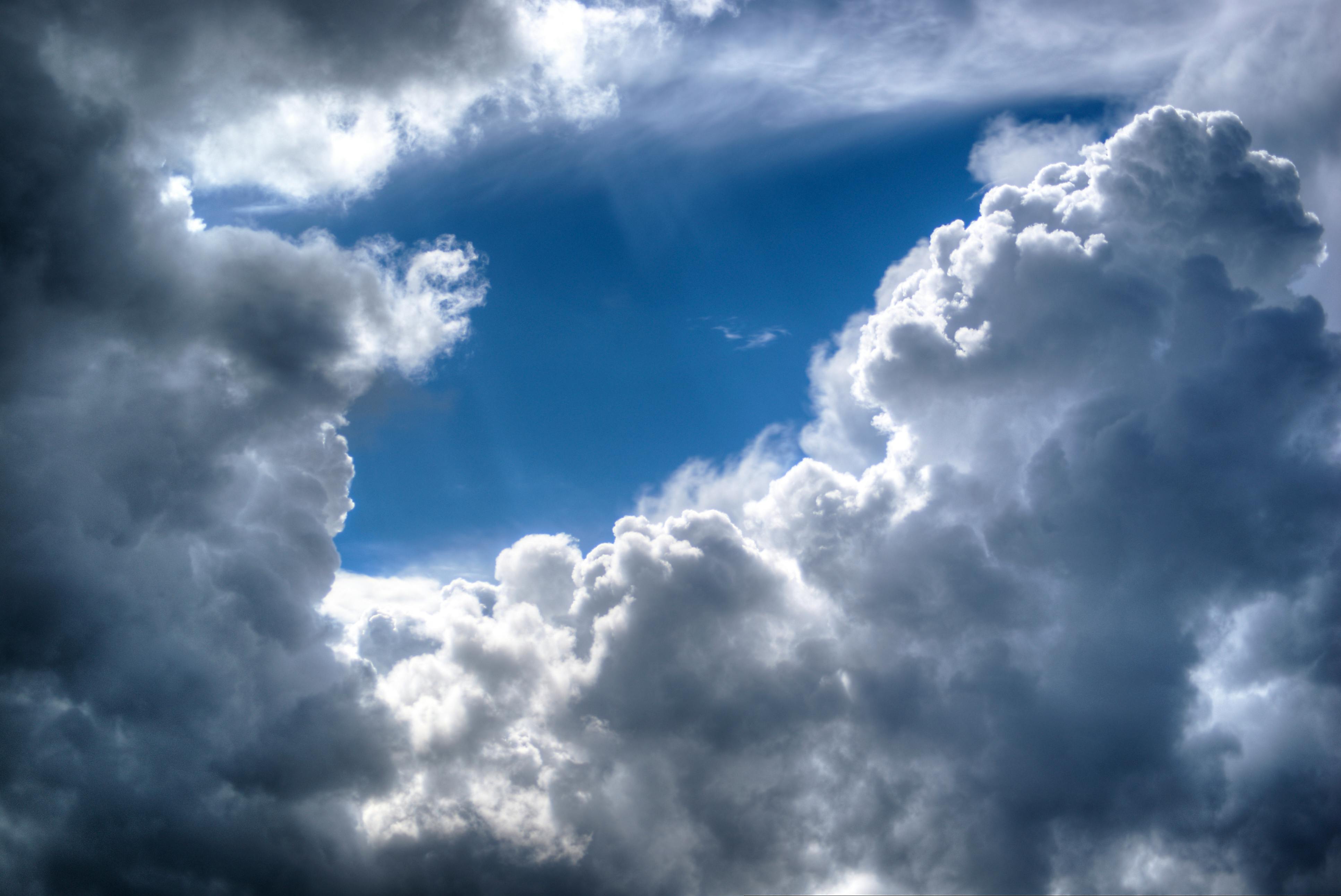 white clouds free stock
