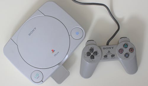 Sony PlayStation 1 on White Surface