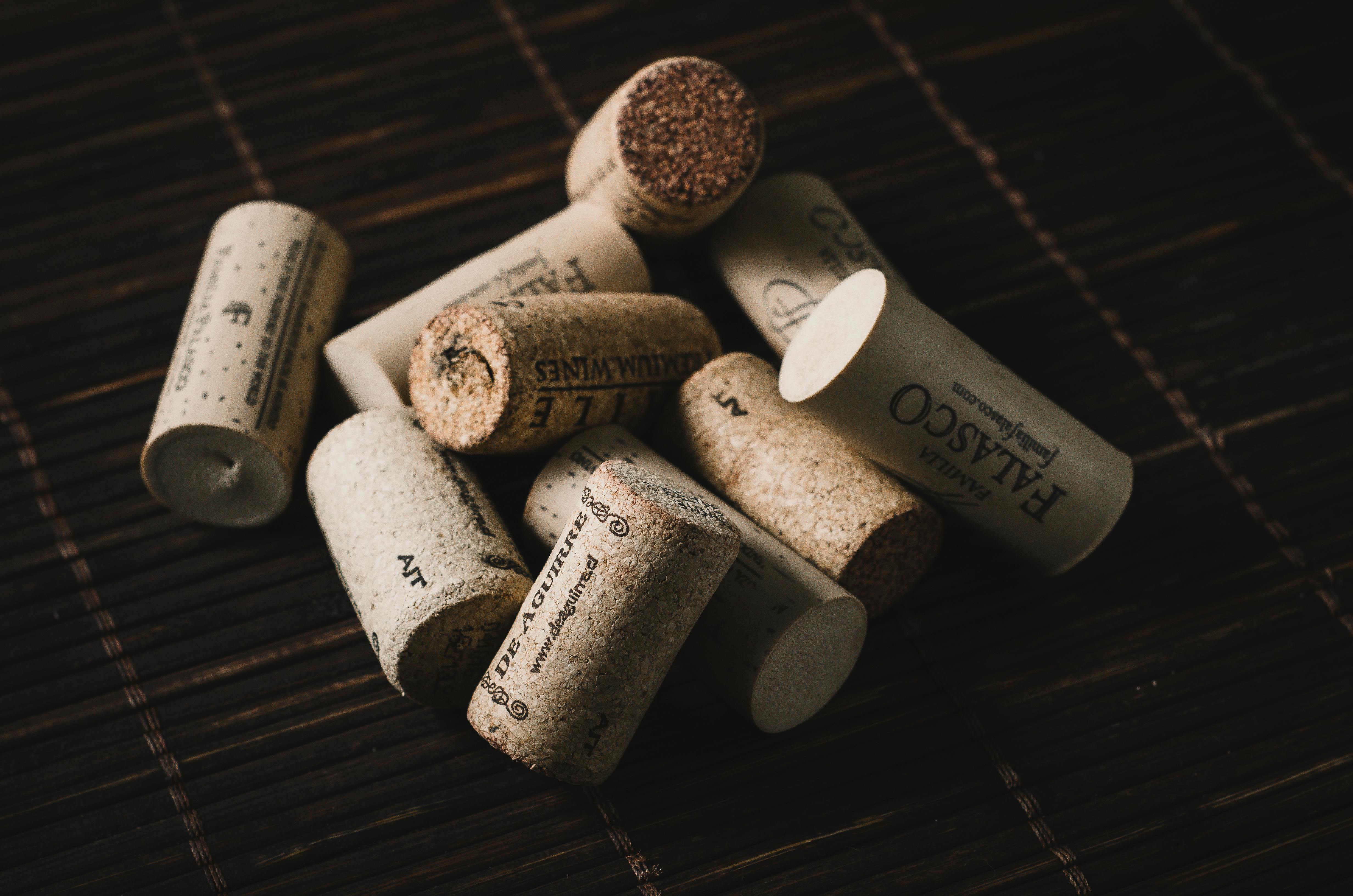 Closeup Photo of Brown Cork Wood Lot · Free Stock Photo