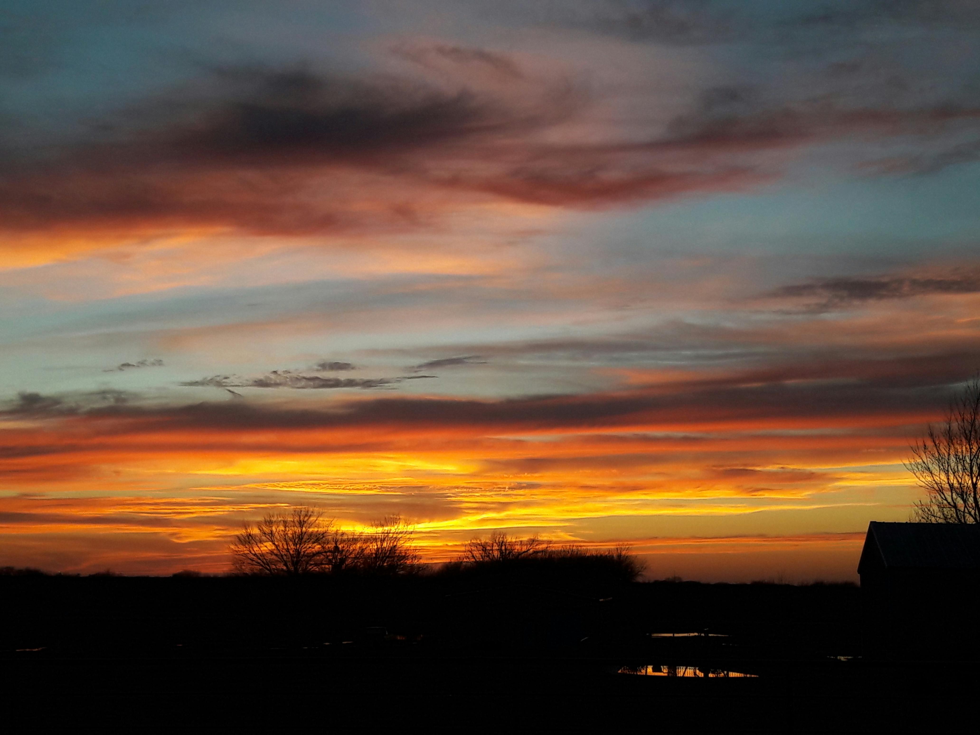 Free stock photo of orange skies, sunset, texas
